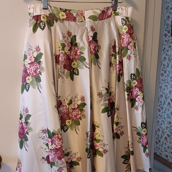 Elderflower 1950s Floral Swing Skirt, XL, NWT - Picture 4 of 11